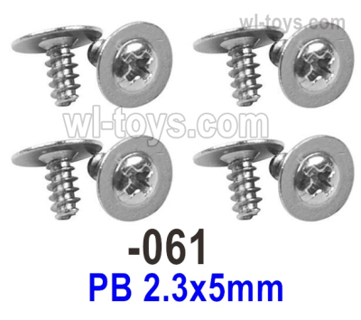 UDIRC 1608 Screws Parts with 8 media.The kit number is 1601-061.The size is PB 2.3x5mm.Total 8pcs, UDI RC 1/16 RC Rally Car Replacement Accesories.