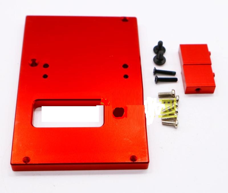 WPL B-16 B16 Parts-18-06 Upgrade Metal Servo Fixed seat,Servo Frame-Red,WPL B-16 B16 RC Car Parts,WPL 6X6 Parts,WPL B16 B-16 RC Military Truck Spare parts Accessories,WPL 1:16 Off-road Truck Parts