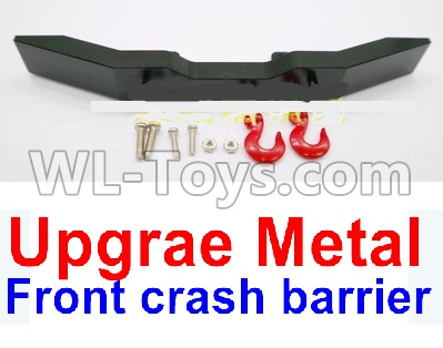 WPL B-16 B16 Parts-20-02 Upgrade Metal Front crash barrier-Black,WPL B-16 B16 RC Car Parts,WPL 6X6 Parts,WPL B16 B-16 RC Military Truck Spare parts Accessories,WPL 1:16 Off-road Truck Parts