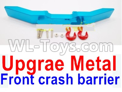 WPL B-16 B16 Parts-20-05 Upgrade Metal Front crash barrier-Blue,WPL B-16 B16 RC Car Parts,WPL 6X6 Parts,WPL B16 B-16 RC Military Truck Spare parts Accessories,WPL 1:16 Off-road Truck Parts