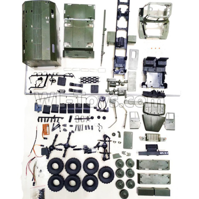 WPL B-36 B36 URAL-4360 Spare Parts-01-05 KIT version,empty car version need to assemble yourself(without electronic components,Also the Remote control,battery,USB charging cable, etc. are not included),WPL B-36 B36 RC Car Parts,WPL Parts,WPL B-36 B36 RC Military Truck Spare parts Accessories,WPL 6X6 1:16 Off-road Truck Parts