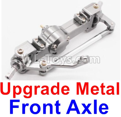 WPL B-36 B36 URAL-4360 Spare Parts-06-02 Upgrade Metal Front axle-Silver color,WPL B-36 B36 RC Car Parts,WPL Parts,WPL B-36 B36 RC Military Truck Spare parts Accessories,WPL 6X6 1:16 Off-road Truck Parts