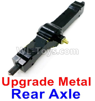 WPL B-36 B36 URAL-4360 Spare Parts-06-08 Upgrade Metal Rear axle-Black color,WPL B-36 B36 RC Car Parts,WPL Parts,WPL B-36 B36 RC Military Truck Spare parts Accessories,WPL 6X6 1:16 Off-road Truck Parts