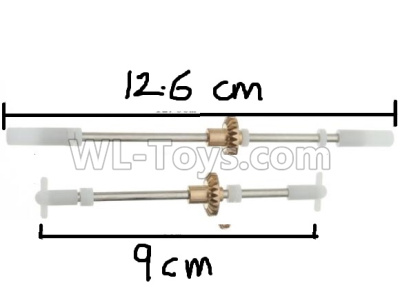 WPL B-36 B36 URAL-4360 Spare Parts-08-02 Upgrade Front and rear axle shaft with copper teeth, Upgrade metal tooth straight shaft,WPL B-36 B36 RC Car Parts,WPL Parts,WPL B-36 B36 RC Military Truck Spare parts Accessories,WPL 6X6 1:16 Off-road Truck Parts
