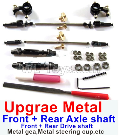 WPL B-36 B36 URAL-4360 Spare Parts-08-09 Upgrade Metal gear,Upgrade Metal steering cup and Upgrade Metal drive shaft,WPL B-36 B36 RC Car Parts,WPL Parts,WPL B-36 B36 RC Military Truck Spare parts Accessories,WPL 6X6 1:16 Off-road Truck Parts