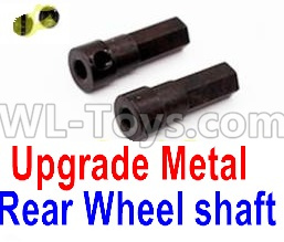 WPL B-36 B36 URAL-4360 Spare Parts-08-18 Upgrade Metal Rear Wheel shaft(2pcs),WPL B-36 B36 RC Car Parts,WPL Parts,WPL B-36 B36 RC Military Truck Spare parts Accessories,WPL 6X6 1:16 Off-road Truck Parts