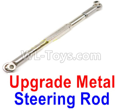 WPL B-36 B36 URAL-4360 Spare Parts-09-04 Upgrade Metal Steering Rod(1pcs)-Silver,WPL B-36 B36 RC Car Parts,WPL Parts,WPL B-36 B36 RC Military Truck Spare parts Accessories,WPL 6X6 1:16 Off-road Truck Parts