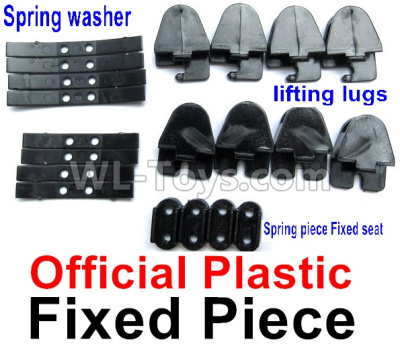 WPL B-36 B36 URAL-4360 Spare Parts-10-01 Official Plastic Fixed piece(Include lifting lugs(8pcs)+Spring Fixed piece(8pcs)+Fixed Sea(4pcs)),WPL B-36 B36 RC Car Parts,WPL Parts,WPL B-36 B36 RC Military Truck Spare parts Accessories,WPL 6X6 1:16 Off-road Truck Parts