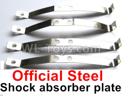 WPL B-36 B36 URAL-4360 Spare Parts-10-05 Official Steel shock absorber plate,Leaf spring shock absorber(4pcs),WPL B-36 B36 RC Car Parts,WPL Parts,WPL B-36 B36 RC Military Truck Spare parts Accessories,WPL 6X6 1:16 Off-road Truck Parts