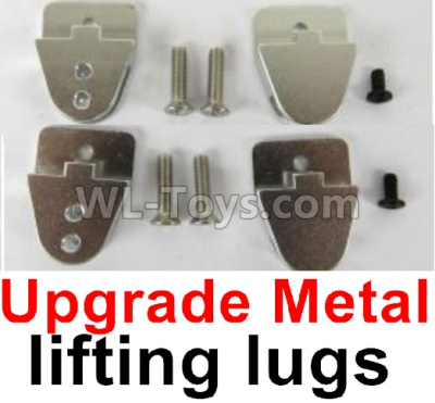 WPL B-36 B36 URAL-4360 Spare Parts-11-03 Upgrade All metal lifting lugs(4pcs), upgrade metal parts For 4 or 6 Drive Miltary truck,WPL B-36 B36 RC Car Parts,WPL Parts,WPL B-36 B36 RC Military Truck Spare parts Accessories,WPL 6X6 1:16 Off-road Truck Parts
