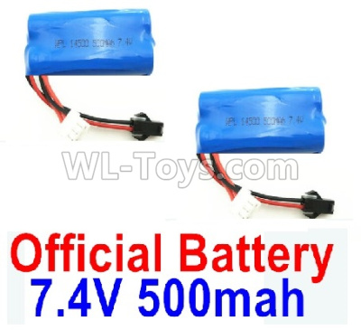 WPL B-36 B36 URAL-4360 Spare Parts-14-04 Official 7.4V 500Mah Battery(2pcs),WPL B-36 B36 RC Car Parts,WPL Parts,WPL B-36 B36 RC Military Truck Spare parts Accessories,WPL 6X6 1:16 Off-road Truck Parts