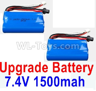 WPL B-36 B36 URAL-4360 Spare Parts-14-05 Upgrade 7.4V 1500mah 15C Battery(2pcs)-Size-65X38X18mm-Weight-about 88g,WPL B-36 B36 RC Car Parts,WPL Parts,WPL B-36 B36 RC Military Truck Spare parts Accessories,WPL 6X6 1:16 Off-road Truck Parts