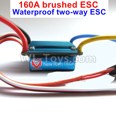 WPL B-36 B36 URAL-4360 Spare Parts-16-06 New Rain 160A Waterproof two-way brushed ESC,WPL B-36 B36 RC Car Parts,WPL Parts,WPL B-36 B36 RC Military Truck Spare parts Accessories,WPL 6X6 1:16 Off-road Truck Parts