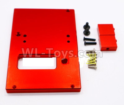 WPL B-36 B36 URAL-4360 Spare Parts-18-06 Upgrade Metal Servo Fixed seat,Servo Frame-Red,WPL B-36 B36 RC Car Parts,WPL Parts,WPL B-36 B36 RC Military Truck Spare parts Accessories,WPL 6X6 1:16 Off-road Truck Parts