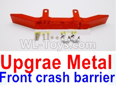 WPL B-36 B36 URAL-4360 Spare Parts-19-05 Upgrade Metal Front crash barrier-Red,WPL B-36 B36 RC Car Parts,WPL Parts,WPL B-36 B36 RC Military Truck Spare parts Accessories,WPL 6X6 1:16 Off-road Truck Parts