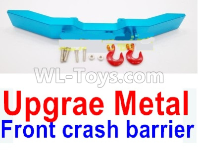 WPL B-36 B36 URAL-4360 Spare Parts-19-06 Upgrade Metal Front crash barrier-Blue,WPL B-36 B36 RC Car Parts,WPL Parts,WPL B-36 B36 RC Military Truck Spare parts Accessories,WPL 6X6 1:16 Off-road Truck Parts