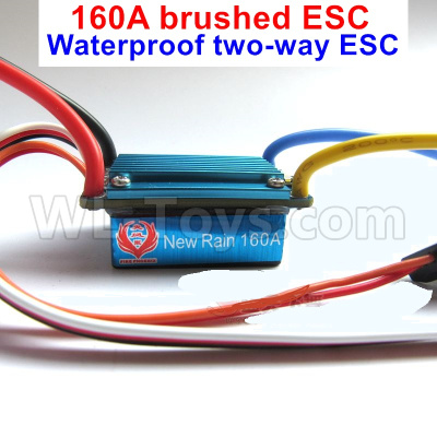 WPL B16 Parts-16-06 New Rain 160A Waterproof two-way brushed ESC,WPL B16 B-16 RC Car Parts,WPL 6X6 Parts,WPL B16 B-16 RC Military Truck Spare parts Accessories,WPL 1:16 Off-road Truck Parts