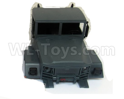 WPL B16 Parts-36-02 Front car head cover,Body shell cover-Green,WPL B16 B-16 RC Car Parts,WPL 6X6 Parts,WPL B16 B-16 RC Military Truck Spare parts Accessories,WPL 1:16 Off-road Truck Parts