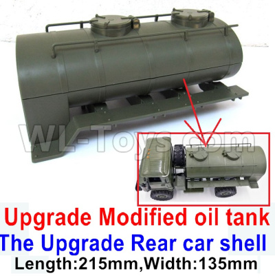 WPL C14 C-14 Hercules Parts-01-10 Upgrade Modified oil tank,The Upgrade Rear car shell(Length-215mm,Width-135mm)WPL C14 C-14 RC Car Parts,WPL Hercules Parts,WPL C14 C-14 RC Military Truck Spare parts Accessories,WPL 4X4 1:16 Off-road Truck Parts