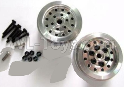 WPL C14 C-14 Hercules Parts-02-07 Upgrade Steel Wheel hub(2pcs)-Not include the tire letherWPL C14 C-14 RC Car Parts,WPL Hercules Parts,WPL C14 C-14 RC Military Truck Spare parts Accessories,WPL 4X4 1:16 Off-road Truck Parts