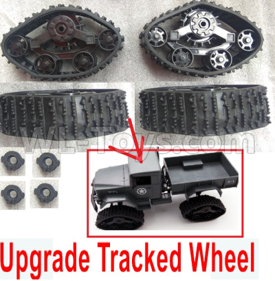 WPL C14 C-14 Hercules Parts-02-09 Upgrade Tracked Wheel(4 set)WPL C14 C-14 RC Car Parts,WPL Hercules Parts,WPL C14 C-14 RC Military Truck Spare parts Accessories,WPL 4X4 1:16 Off-road Truck Parts