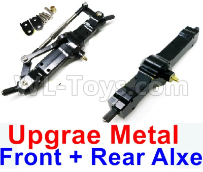 WPL C14 C-14 Hercules Parts-06-05 Upgrade Metal Front axle+Upgrade Metal Middle axle+Upgrade Metal Rear axleSilver colo-Black colorWPL C14 C-14 RC Car Parts,WPL Hercules Parts,WPL C14 C-14 RC Military Truck Spare parts Accessories,WPL 4X4 1:16 Off-road Truck Parts