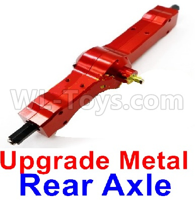WPL C14 C-14 Hercules Parts-06-16 Upgrade Metal Rear axle-Red colorWPL C14 C-14 RC Car Parts,WPL Hercules Parts,WPL C14 C-14 RC Military Truck Spare parts Accessories,WPL 4X4 1:16 Off-road Truck Parts