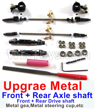 WPL C14 C-14 Hercules Parts-08-09 Upgrade Metal gear,Upgrade Metal steering cup and Upgrade Metal drive shaftWPL C14 C-14 RC Car Parts,WPL Hercules Parts,WPL C14 C-14 RC Military Truck Spare parts Accessories,WPL 4X4 1:16 Off-road Truck Parts