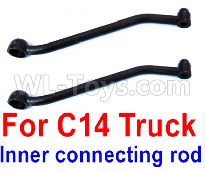 WPL C14 C-14 Hercules Parts-09-02 Official Inner connecting Rod(2pcs)WPL C14 C-14 RC Car Parts,WPL Hercules Parts,WPL C14 C-14 RC Military Truck Spare parts Accessories,WPL 4X4 1:16 Off-road Truck Parts