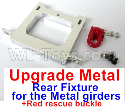 WPL C14 C-14 Hercules Parts-12-06 Upgrade Metal Rear Fixture for the Metal girders & Red rescue buckleWPL C14 C-14 RC Car Parts,WPL Hercules Parts,WPL C14 C-14 RC Military Truck Spare parts Accessories,WPL 4X4 1:16 Off-road Truck Parts