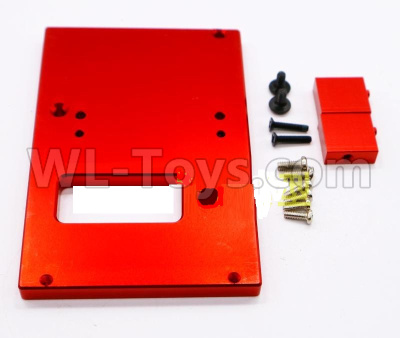WPL C14 C-14 Hercules Parts-18-06 Upgrade Metal Servo Fixed seat,Servo Frame-RedWPL C14 C-14 RC Car Parts,WPL Hercules Parts,WPL C14 C-14 RC Military Truck Spare parts Accessories,WPL 4X4 1:16 Off-road Truck Parts