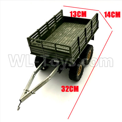 WPL C14 C-14 Hercules Parts-22-01 Original self-loading 4 wheel trailer accessories-For DIY Parts-Green-32X13X14cmWPL C14 C-14 RC Car Parts,WPL Hercules Parts,WPL C14 C-14 RC Military Truck Spare parts Accessories,WPL 4X4 1:16 Off-road Truck Parts