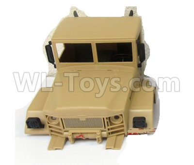 WPL C14 C-14 Hercules Parts-36-01 Front car head cover-YelllowWPL C14 C-14 RC Car Parts,WPL Hercules Parts,WPL C14 C-14 RC Military Truck Spare parts Accessories,WPL 4X4 1:16 Off-road Truck Parts