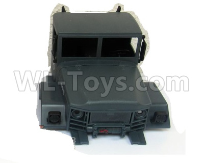 WPL C14 C-14 Hercules Parts-36-02 Front car head cover-GreenWPL C14 C-14 RC Car Parts,WPL Hercules Parts,WPL C14 C-14 RC Military Truck Spare parts Accessories,WPL 4X4 1:16 Off-road Truck Parts