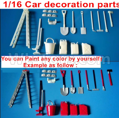 WPL C14 C-14 Hercules Parts-39 Upgrade DIY Car decoration parts,You can Paint any color by yourselfWPL C14 C-14 RC Car Parts,WPL Hercules Parts,WPL C14 C-14 RC Military Truck Spare parts Accessories,WPL 4X4 1:16 Off-road Truck Parts