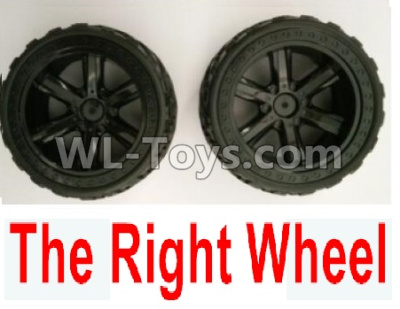 Wltoys 10402 10402.0856 The whole Right wheel(2 set-Include the Wheel hub and Tire lether),Wltoys 10402 RC Car Parts,High speed 1:10 Scale 4wd,10402 Electric Power On Road Drift Racing Truck Car Parts