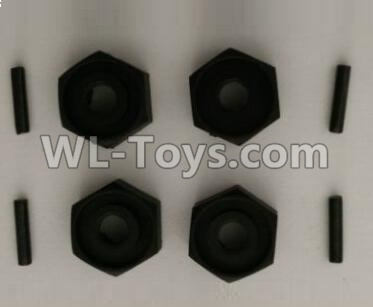 Wltoys 10402 10402.0850 Hexagon wheel seat and pin(each 4pcs),Wltoys 10402 RC Car Parts,High speed 1:10 Scale 4wd,10402 Electric Power On Road Drift Racing Truck Car Parts