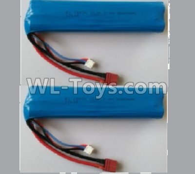 Wltoys 10402 battery-7.4V 3000MAH 15C Battery(2pcs)-136x37x19mm-10402.0884,Wltoys 10402 RC Car Parts,High speed 1:10 Scale 4wd,10402 Electric Power On Road Drift Racing Truck Car Parts
