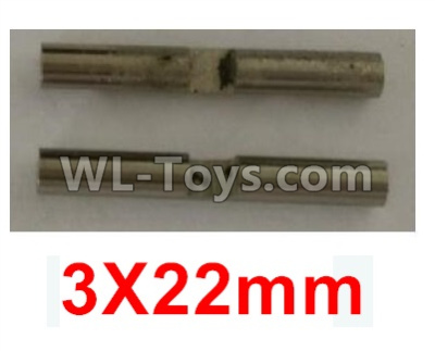 Wltoys 10402 K949-52 Planetary gear shaft(2pcs)-3X22mm,Wltoys 10402 RC Car Parts,High speed 1:10 Scale 4wd,10402 Electric Power On Road Drift Racing Truck Car Parts