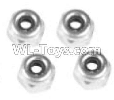 Wltoys 10402 L959-65 M4 locknut(4pcs),Wltoys 10402 RC Car Parts,High speed 1:10 Scale 4wd,10402 Electric Power On Road Drift Racing Truck Car Parts