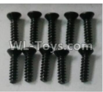 Wltoys 10402 10402.0872 Cross countersunk head tapping screw(10pcs)-ST3X12KB-D5.5,Wltoys 10402 RC Car Parts,High speed 1:10 Scale 4wd,10402 Electric Power On Road Drift Racing Truck Car Parts