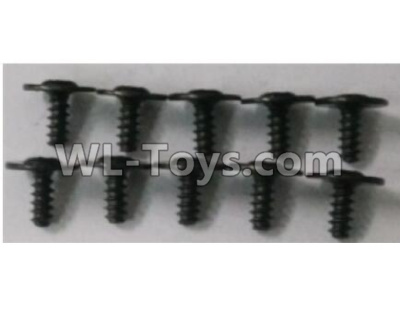 Wltoys 10402 10402.0878 Round head cross with self-tapping screws(10pcs)-ST2.6x6PWB7,Wltoys 10402 RC Car Parts,High speed 1:10 Scale 4wd,10402 Electric Power On Road Drift Racing Truck Car Parts