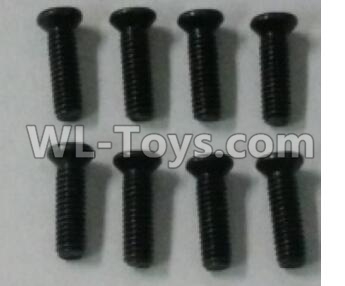 Wltoys 10402 12428.0114 Cross countersunk head screw(8pcs)-2.5X8KM-D4.5,Wltoys 10402 RC Car Parts,High speed 1:10 Scale 4wd,10402 Electric Power On Road Drift Racing Truck Car Parts