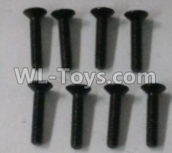 Wltoys 10402 18428.0426 Cross countersunk head screw(8pcs)-2X10KM-D4,Wltoys 10402 RC Car Parts,High speed 1:10 Scale 4wd,10402 Electric Power On Road Drift Racing Truck Car Parts