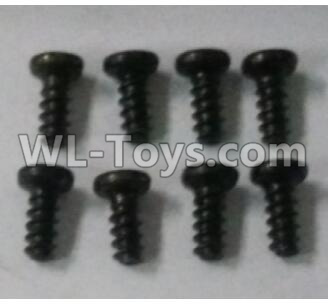Wltoys 10402 18428-B.0554 Round head screw(8pcs)-ST2.3x4PB-D3.5,Wltoys 10402 RC Car Parts,High speed 1:10 Scale 4wd,10402 Electric Power On Road Drift Racing Truck Car Parts