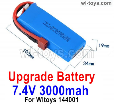 Wltoys 104001 Upgrade Battery Parts-Upgrade 7.4V 3000mah RC Battery