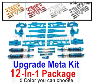 Wltoys 104019 Upgrade ALL Metal Kit Parts.12-In-1 Package.5 Colors you can choose.Wltoys 104019 1/10 Parts, Wltoys 104019 RC Car Accessories.