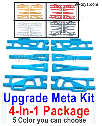 Wltoys 104019 Upgrade All Metal Kit Parts.4-In-1 Package.5 Colors you can choose.Wltoys 104019 1/10 Parts, Wltoys 104019 RC Car Accessories.