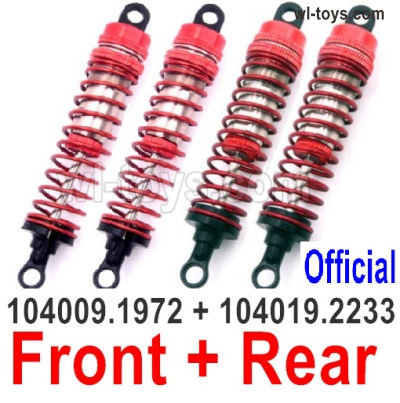 Wltoys 104019 Parts Front and Rear Shock Absorber,Official Damper.104009-1972 and 104019.2233.Wltoys 104019 1/10 Parts, Wltoys 104019 RC Car Accessories.
