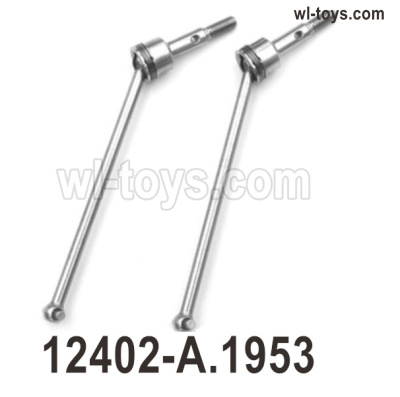 Wltoys 104019 Parts 12402-A.1953 Long CVD drive shaft set.Total 2pcs.Wltoys 104019 1/10 Parts, Wltoys 104019 RC Car Accessories.